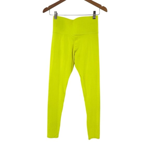 CARBON 38 Women's Neon Yellow Active Leggings Small - Picture 4 of 4